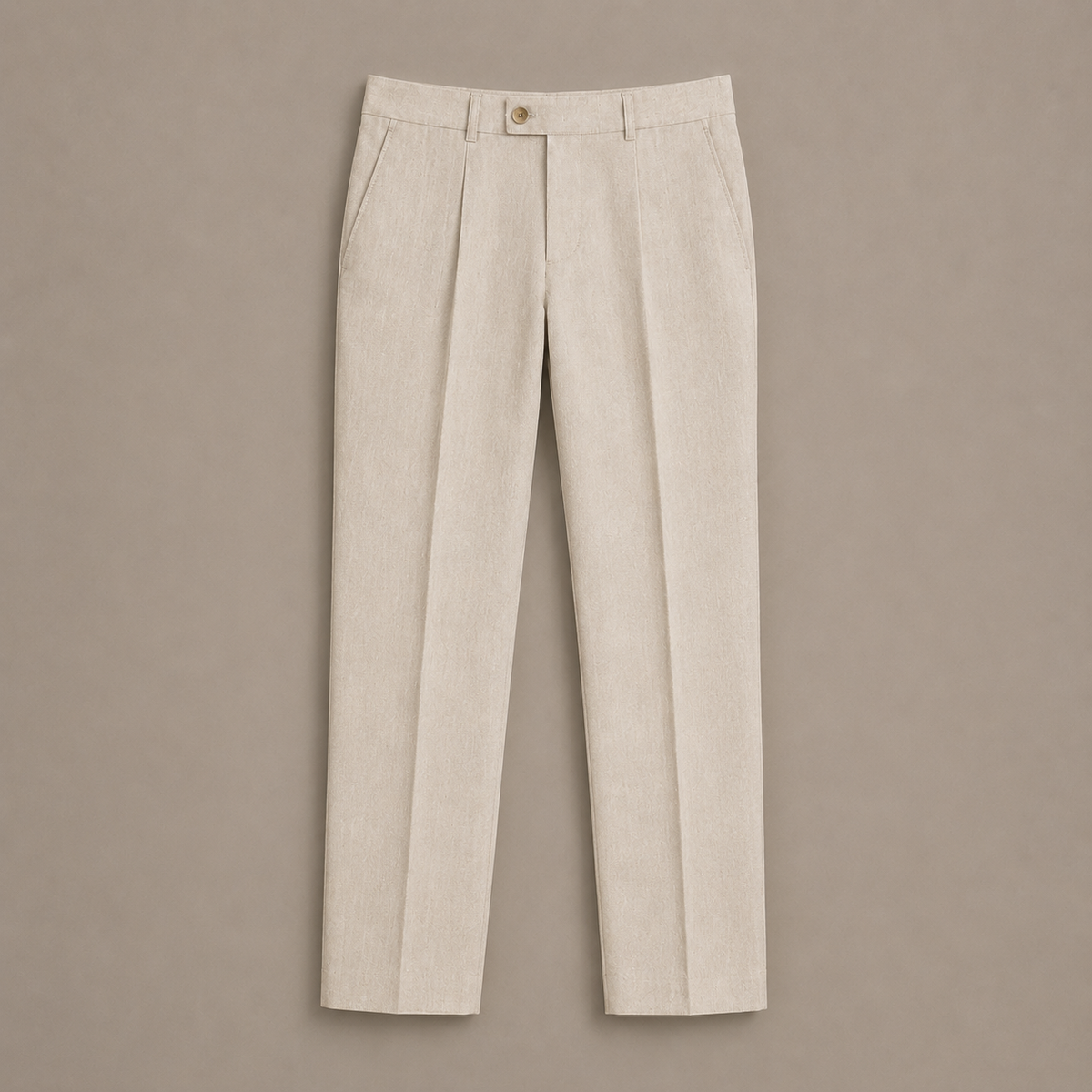 Ivory Linen Trousers