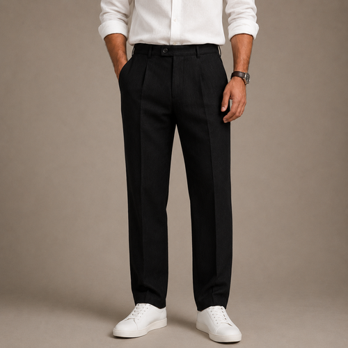 Black Linen Trousers