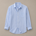 Blue Striped Linen Shirt