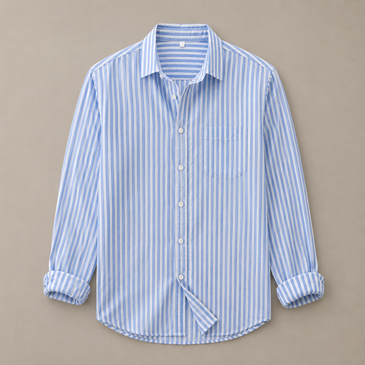 Blue Striped Linen Shirt