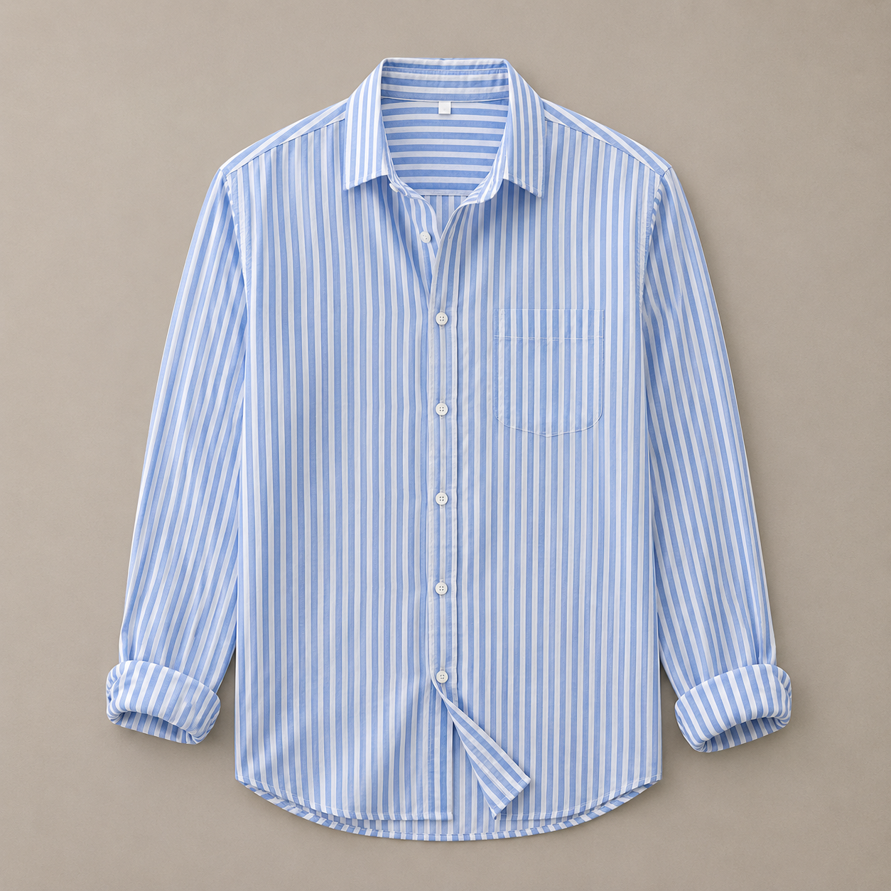 Blue Striped Linen Shirt
