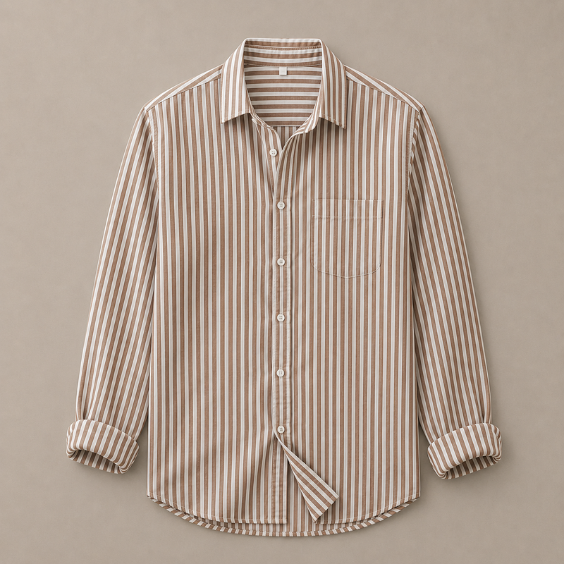 Sand Striped Linen Shirt