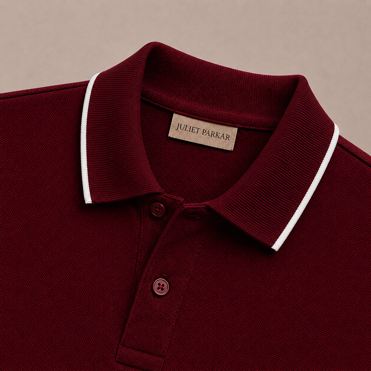 Wine Cotton Classic Polo