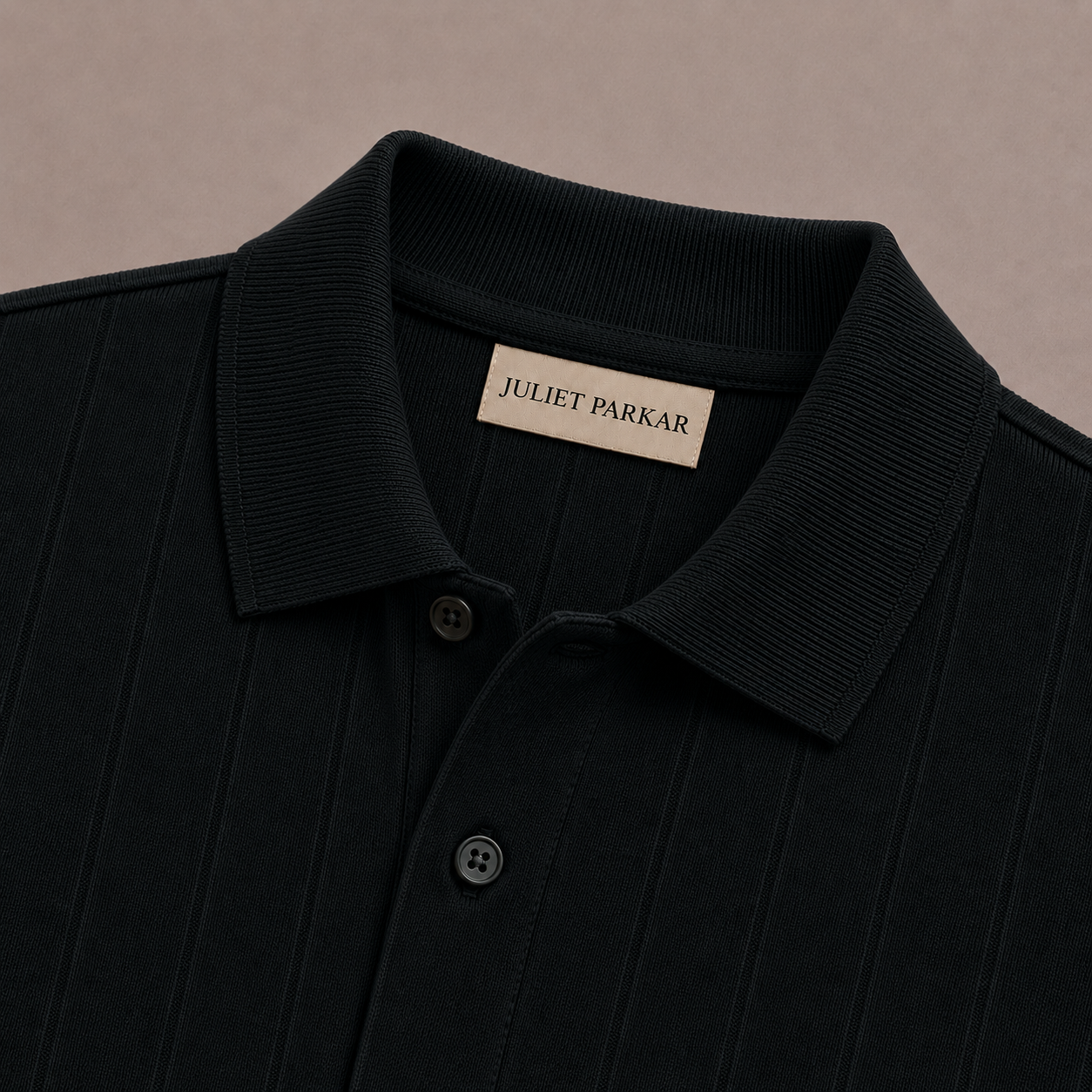 Forest Green Cotton Rib Knit Polo