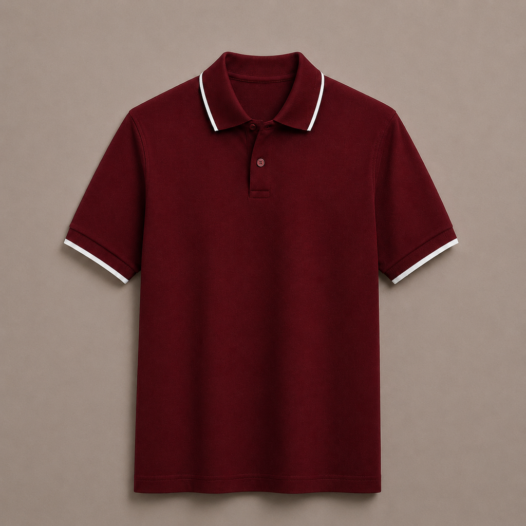 Wine Cotton Classic Polo