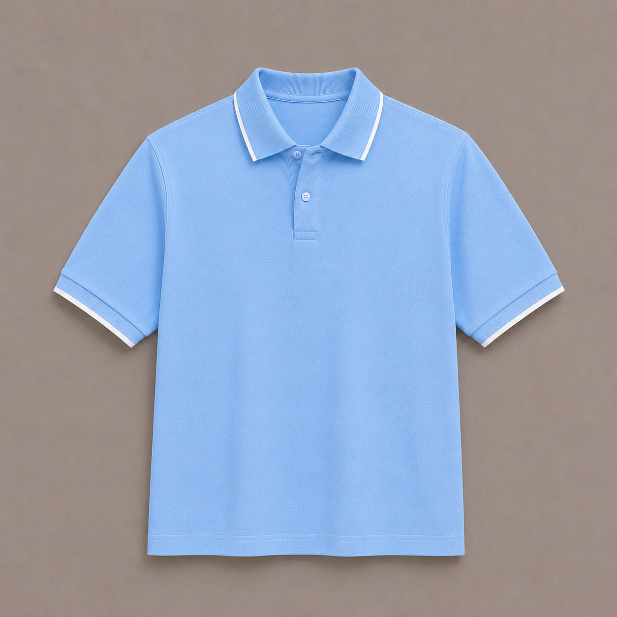 Sky Blue Cotton Classic Polo