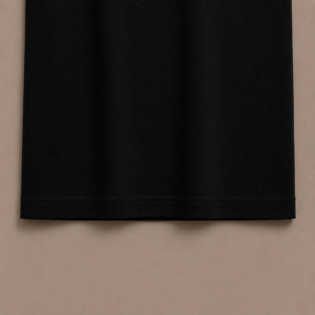 Black Cotton Classic Polo