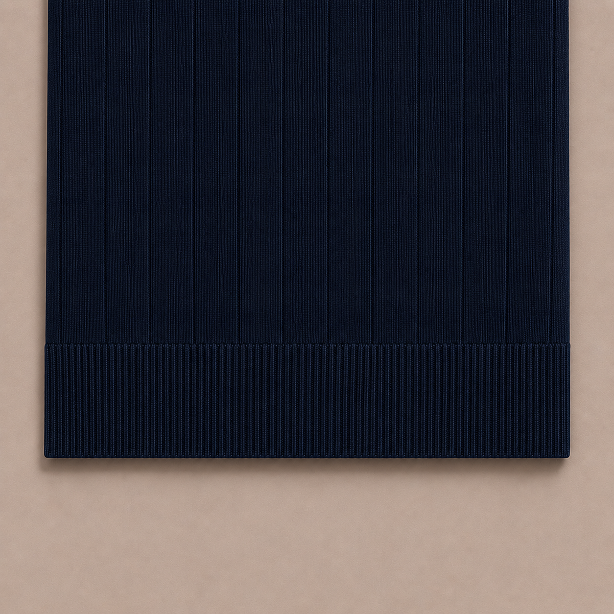 Navy Blue Cotton Contrast Collar Polo